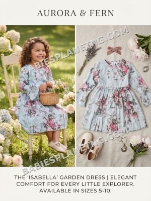 Kids' Elegant Floral Dress
