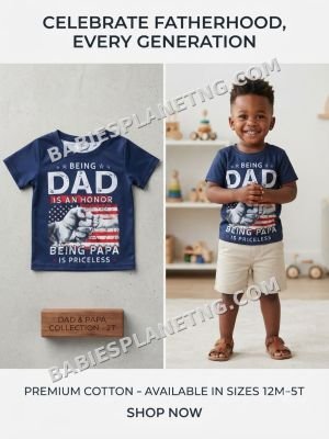 Toddler Being Dad Graphic Top