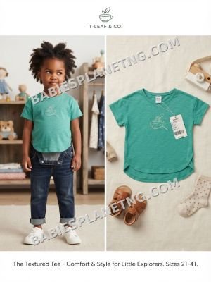 Child's Textured Short Sleeve Top