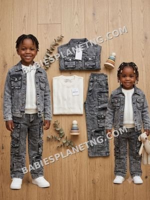 3 piece unisex Denim set