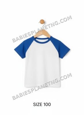 white and blue top