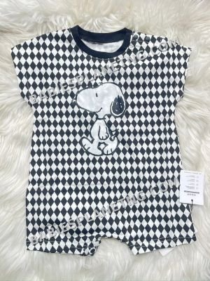 Black And White Diamond Romper