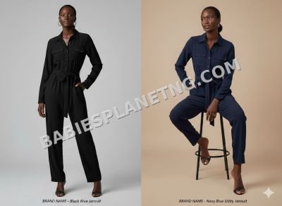 girl's button front jumpsuit