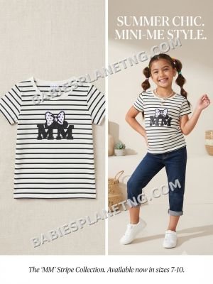Girls' Casual Striped Top