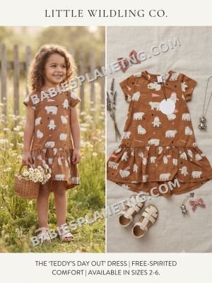 Little Girl Sheep Print Dress