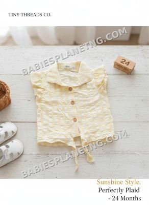 sleeveless button down top 18-24months
