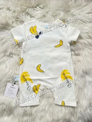 Baby Banana Print Romper