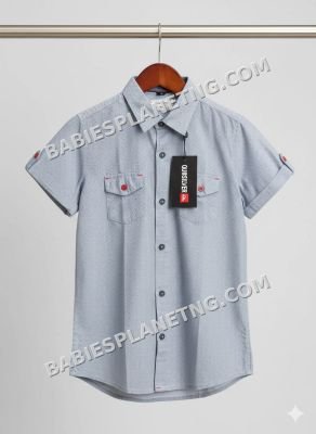 Micro dot print shirt