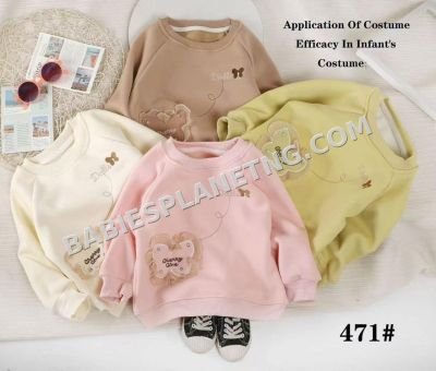 Children's long-sleeved distressed sweatshirts