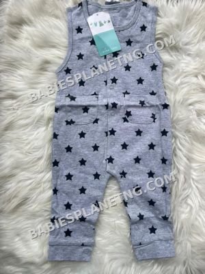 Baby Star Pattern Sleeveless Romper