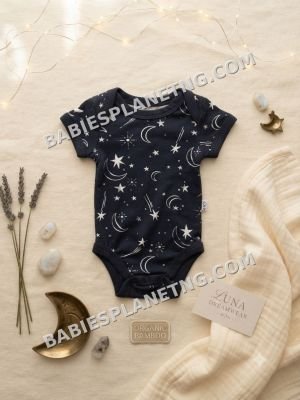 Pre-term Baby Organic Bamboo Baby Star Onesie Bodysuit