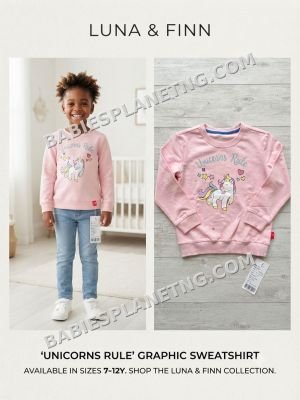 Children's Unicorn Design Sweatshirt