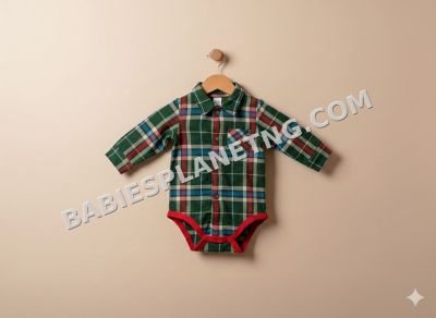 Bottle Green baby boy button front bodysuit