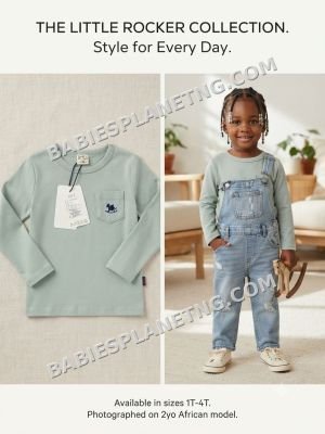 Kids Casual Rocking Horse Pocket Top
