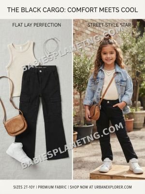 Toddler Girls' Cargo Trousers