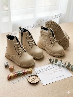 Toddler Leather Combat Boots