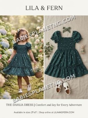 Kids' Casual Floral Ruffle Dress