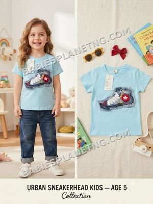 Kids' Casual Sneaker Graphic Top