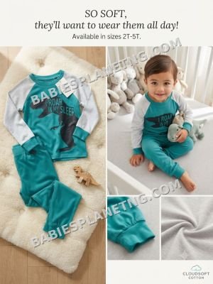 Toddler Dinosaur Graphic Pajama Set