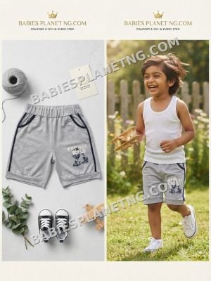 Grey Boys' Casual Outdoor Shorts