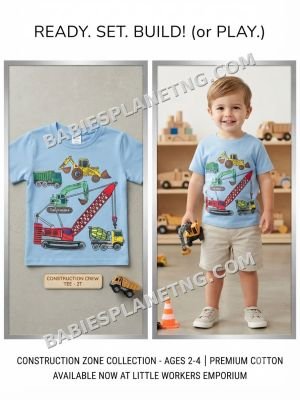 Construction Crew Boys' Short Sleeve Top