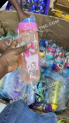 Childrens Pink Spout Drinking Bottle