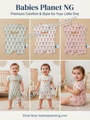 Baby Girl Sweet Bunny Romper
