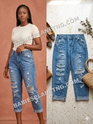 Women's Casual Distressed Jeans