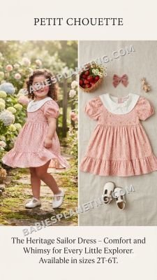 Girl's Short Sleeve Sailor Dress