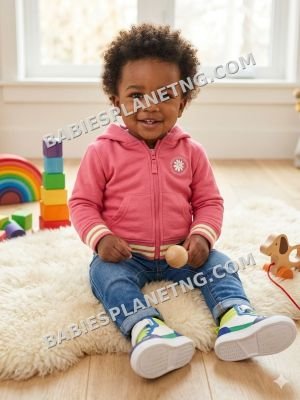 Toddler Pink Zip-Up Hoodie