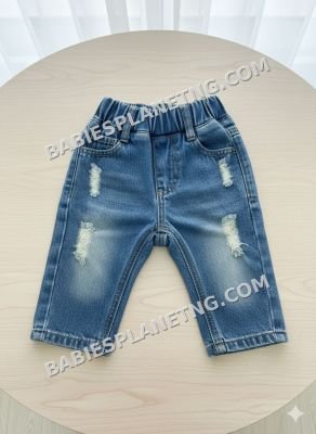 ripped denim jeans