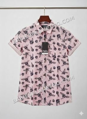 Zara Pink floral shirt .006