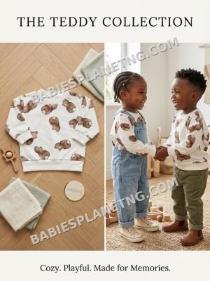 The bear print sweat top