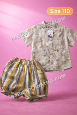 shirt and bubbly short 4-5 yrs