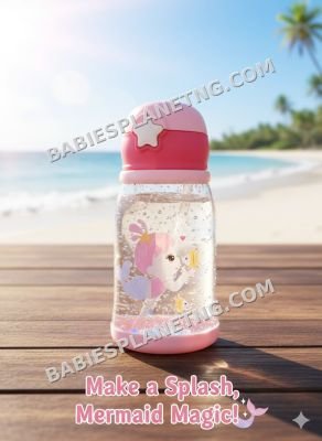 Pink Star Spout Water Bottle