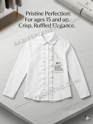 White ruffled shirt 15 years
