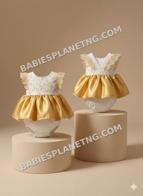 Golden Baby Dress 6 - 9
