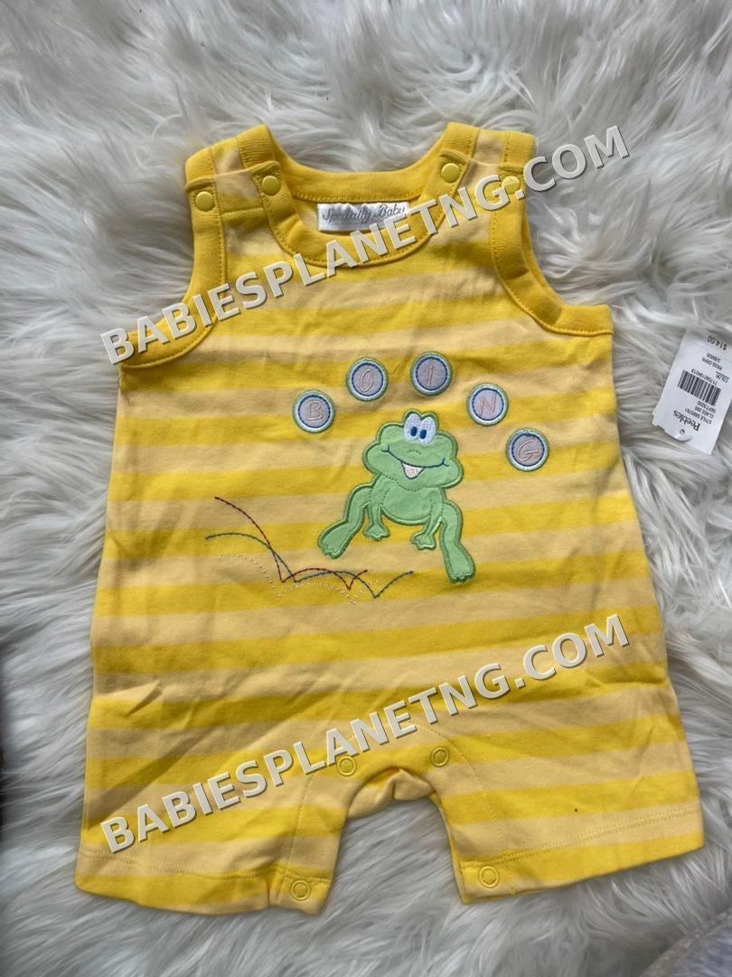 Yellow Baby Romper with Snap Buttons