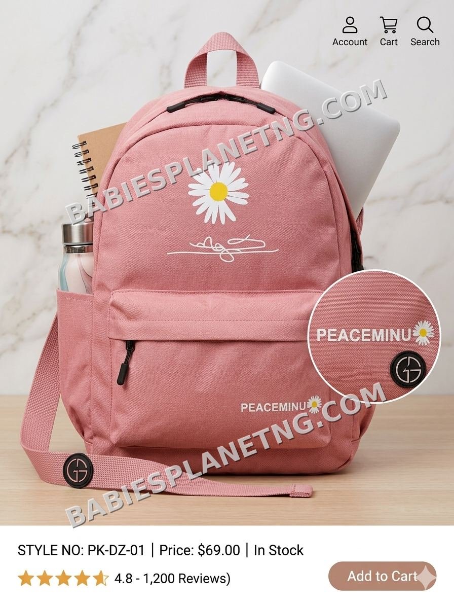 Pink Daisy Backpack