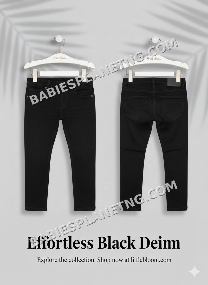 black denim trouser