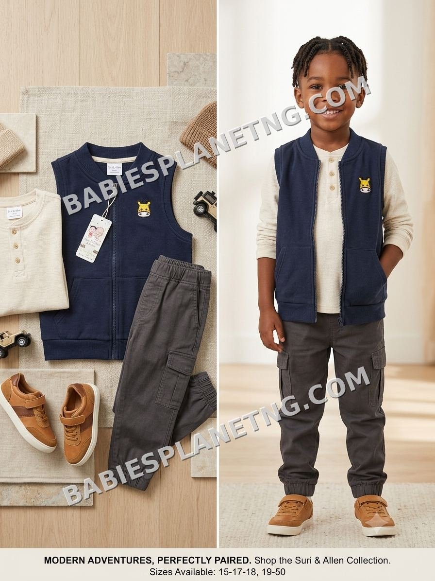 sleeveless Boy's Zip-Up Vest