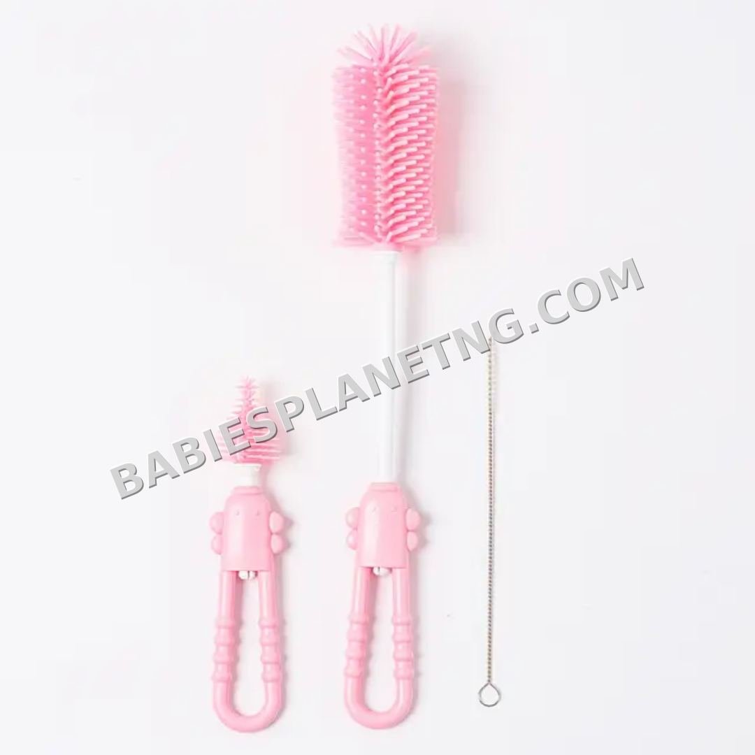 Solicone Baby Bottlle Brush Set