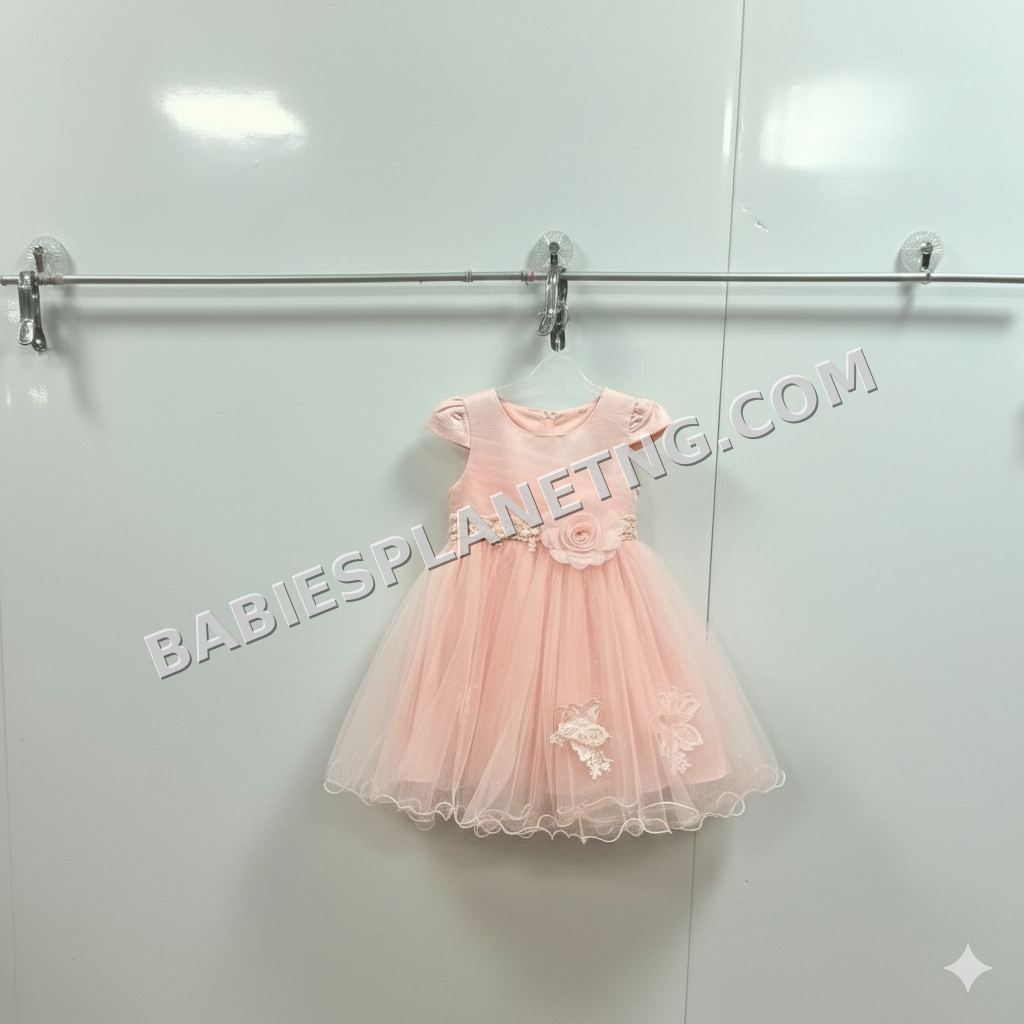 Pink Baby Girl Party Ball Dress