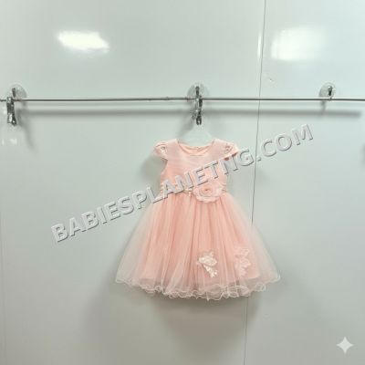 Pink Baby Girl Party Ball Dress