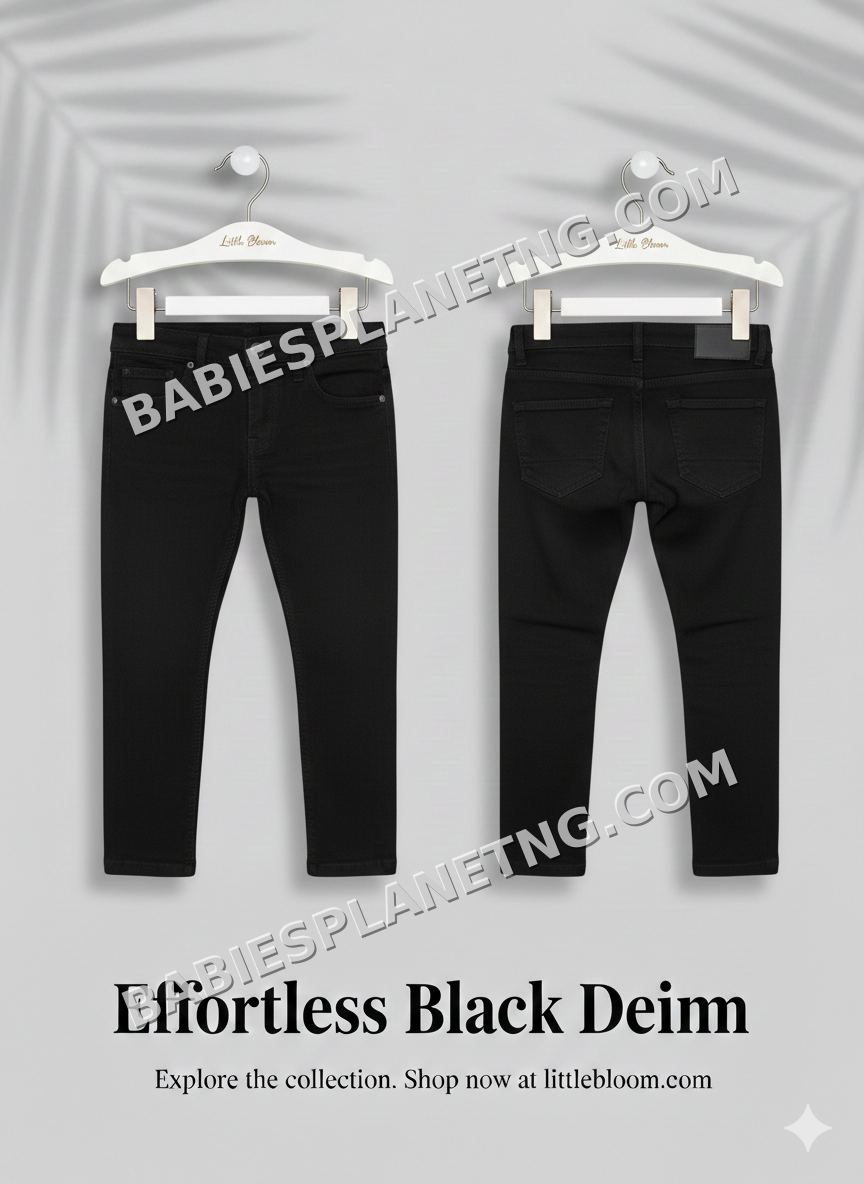 black denim trouser