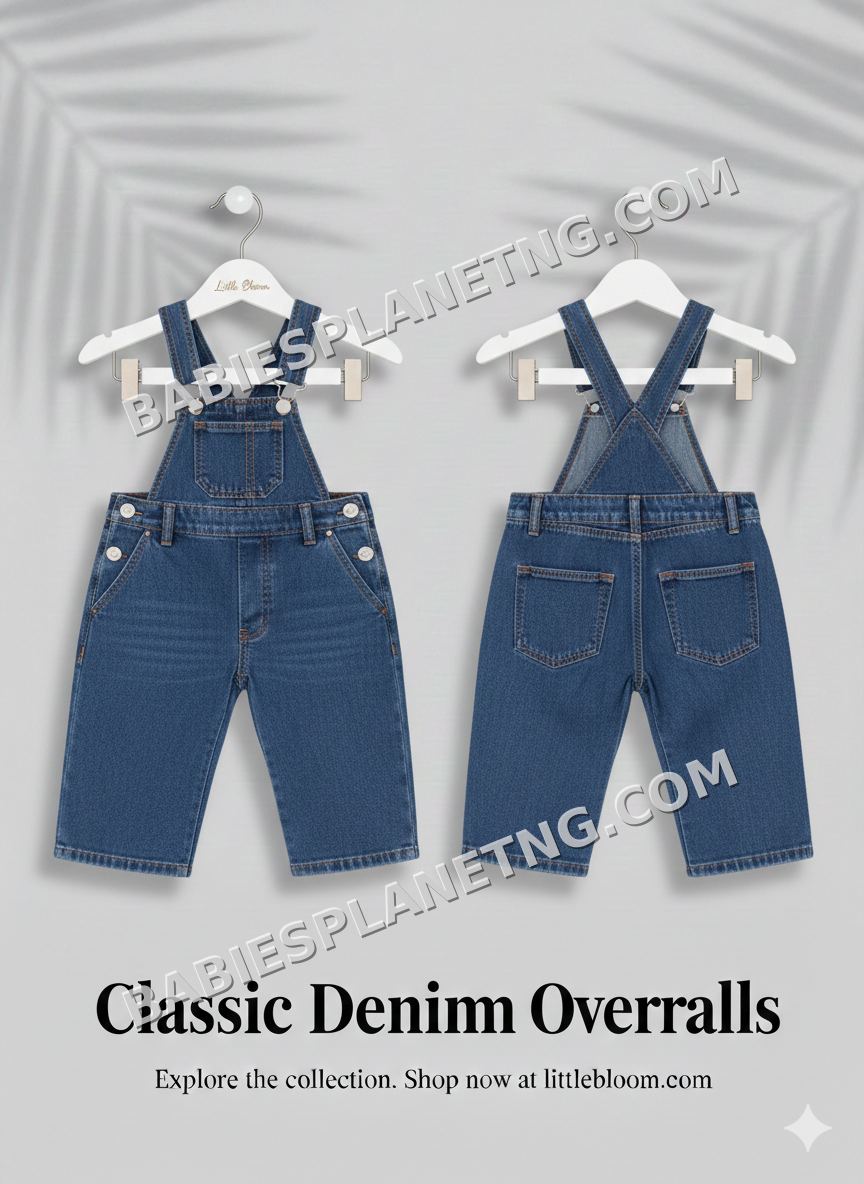 Denim dungarees