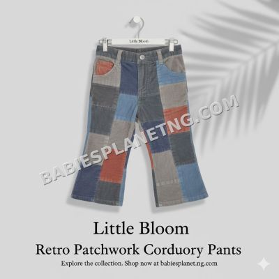 patchwork corduoy trouser