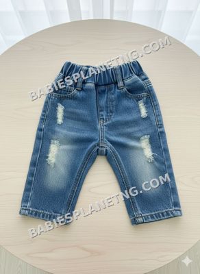 ripped denim jeans