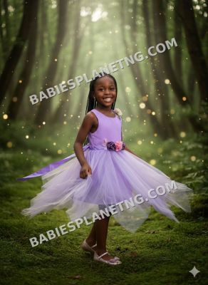 Lavender Tulle Party Gown