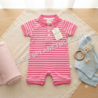 Polo Short Sleeve Baby Romper